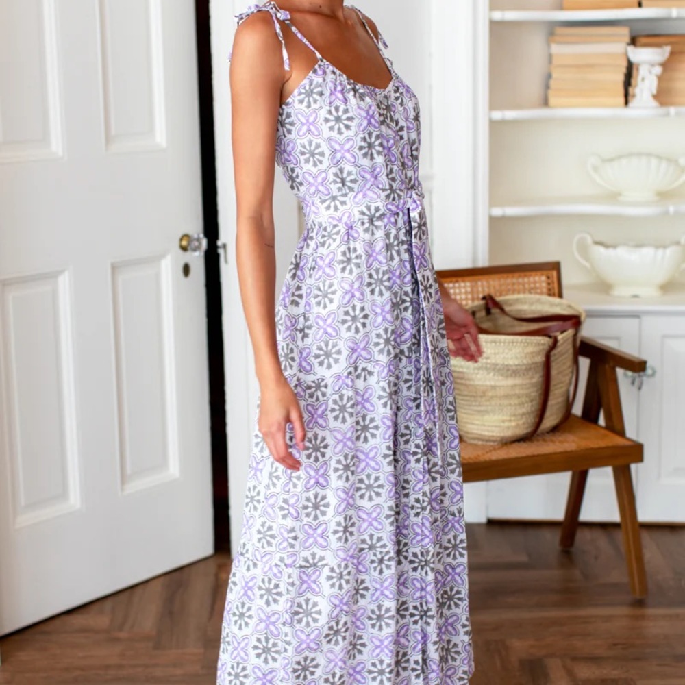 Emerson Fry Button Front Midi Sundress - Cora Flower - XS/S - Picture 5 of 9